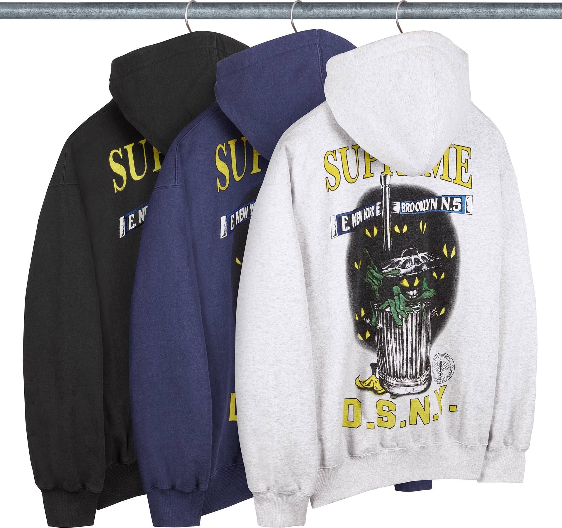 Supreme/DSNY Zip Up Hooded Sweatshirt